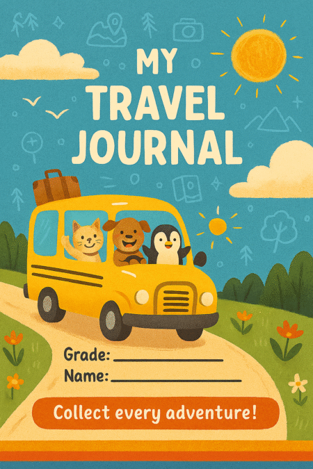 My Travel Journal – Animal Road Trip Edition format PDF